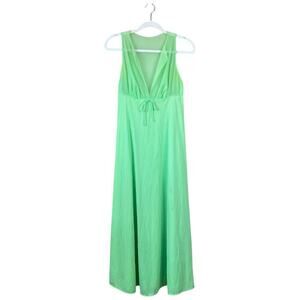 Vintage Pinehurst Lingerie Neon Lime Green Nightgown Size Small 1980s